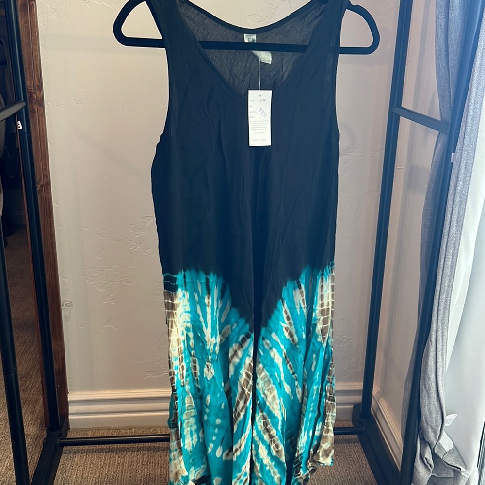 Cute black and teal cover-up